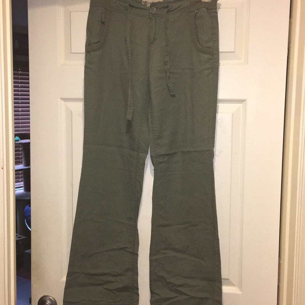 Freestyle Revolution Green Linen Blend Pants